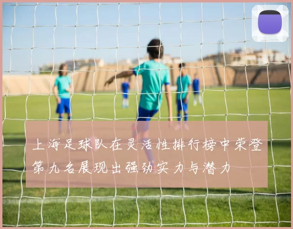 上海足球队在灵活性排行榜中荣登第九名展现出强劲实力与潜力